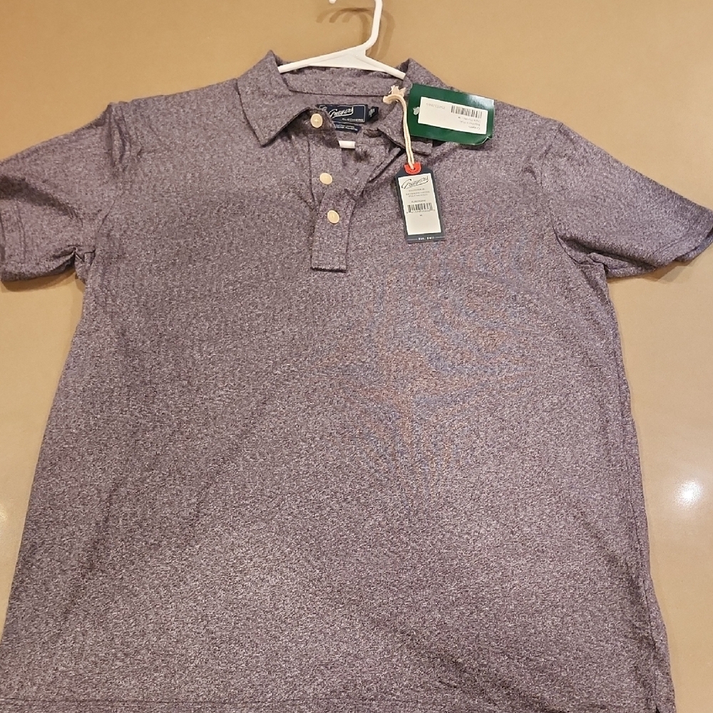 Grayers Heathered Purple Polo Shirt